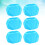 6St Blauwe Zwemkappen Polyester Met Zitcomfort 11