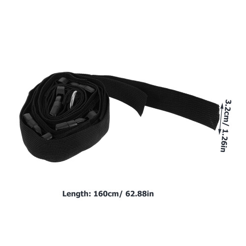 2 pcs adjustable wall-mounted straps for camping chairs with buckle 1