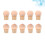 10pcs gradient pen tip sponge heads for manicure glue alternative 5