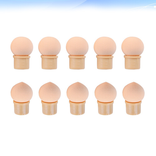 10pcs gradient pen tip sponge heads for manicure glue alternative 2