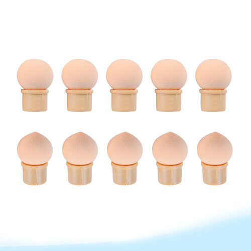 10pcs gradient pen tip sponge heads for manicure glue alternative 1