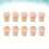10pcs gradient pen tip sponge heads for manicure glue alternative 9