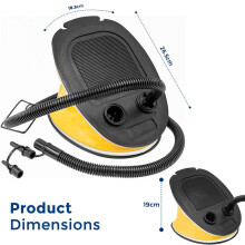 (FOOT PUMP) Double Single Flocked Camping Airbed Inflatable Mattress Blow Up Air Bed Pump