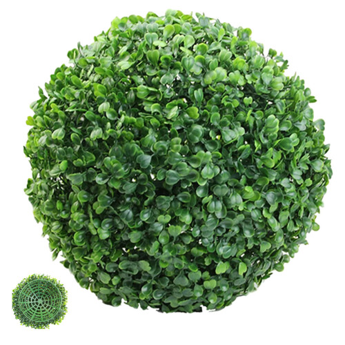 2pcs artificial grass ball hanging decor for hall mall ceiling topiary