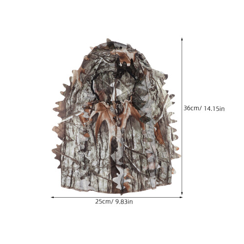 camouflage thin breathable 3d face mask for hunting free size 1