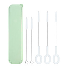 baby bottle cleaning brush set with straw and glass bottle cleaner