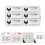 100 writable stickers, self-adhesive egg labels 10
