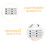 100 writable stickers, self-adhesive egg labels 9