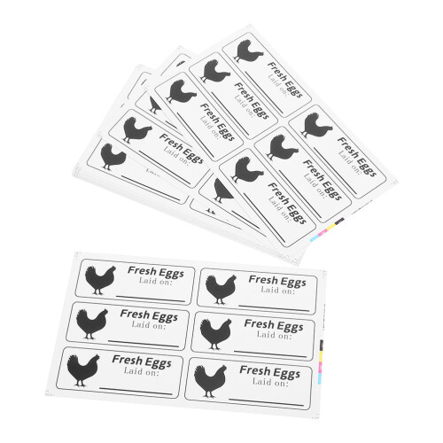 100 writable stickers, self-adhesive egg labels
