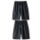 2pcs breathable men's summer beach , leisure - black 10