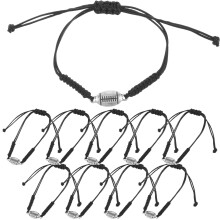 braided rope baseball charm bracelet adjustable for coaches unisex