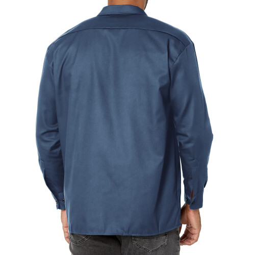 Dickies Dickies mens Big-tall Long-sleeve work utility button down shirts  Nav 1