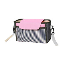 waterproof baby stroller organizer bag with cup holder