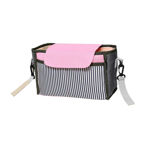 waterproof baby stroller organizer bag with cup holder