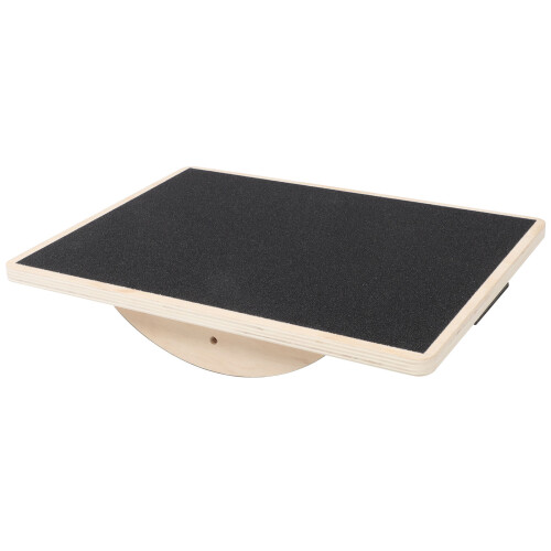 wooden rectangular yoga balance board non-slip for home training