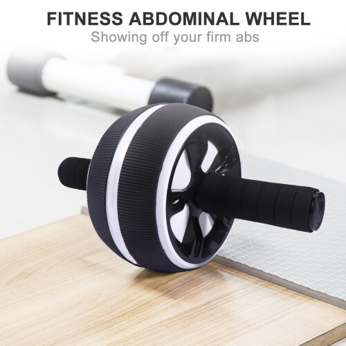 large mute abdominal roller for home use white black 2