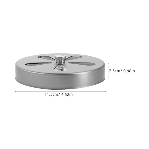 2pcs stainless steel round vent cover with adjustable damper 2