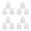 12Pcs White Plastic Lampshades for Wall, Table, and Pendant Lights 5