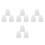 12Pcs White Plastic Lampshades for Wall, Table, and Pendant Lights 7