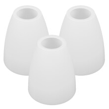 12Pcs White Plastic Lampshades for Wall, Table, and Pendant Lights