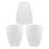 12Pcs White Plastic Lampshades for Wall, Table, and Pendant Lights 2