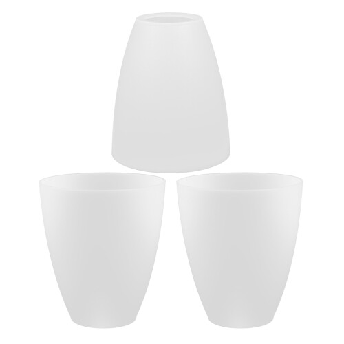 12Pcs White Plastic Lampshades for Wall, Table, and Pendant Lights 1