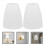 12Pcs White Plastic Lampshades for Wall, Table, and Pendant Lights 11