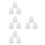 12Pcs White Plastic Lampshades for Wall, Table, and Pendant Lights 4