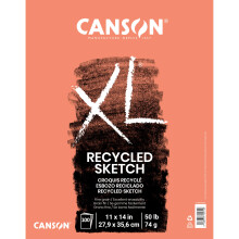 Canson XL-serie gerecycled schetsblok 11A x 14A omslag 100