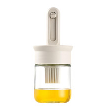 High Heats Resistant Silicone Basting Brush White For Oil Application In Baking And Roasting Home Cooks