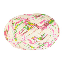 cotton cloth strip print rope for diy light yellow