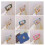 cotton cloth strip print rope for diy light yellow 9
