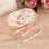 cotton cloth strip print rope for diy light yellow 6