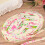 cotton cloth strip print rope for diy light yellow 5