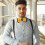 adjustable double solid color polyester bow tie for men wedding formal 3
