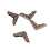 100pcs 14mm diy album folders scrapbook bronze corner protector 4