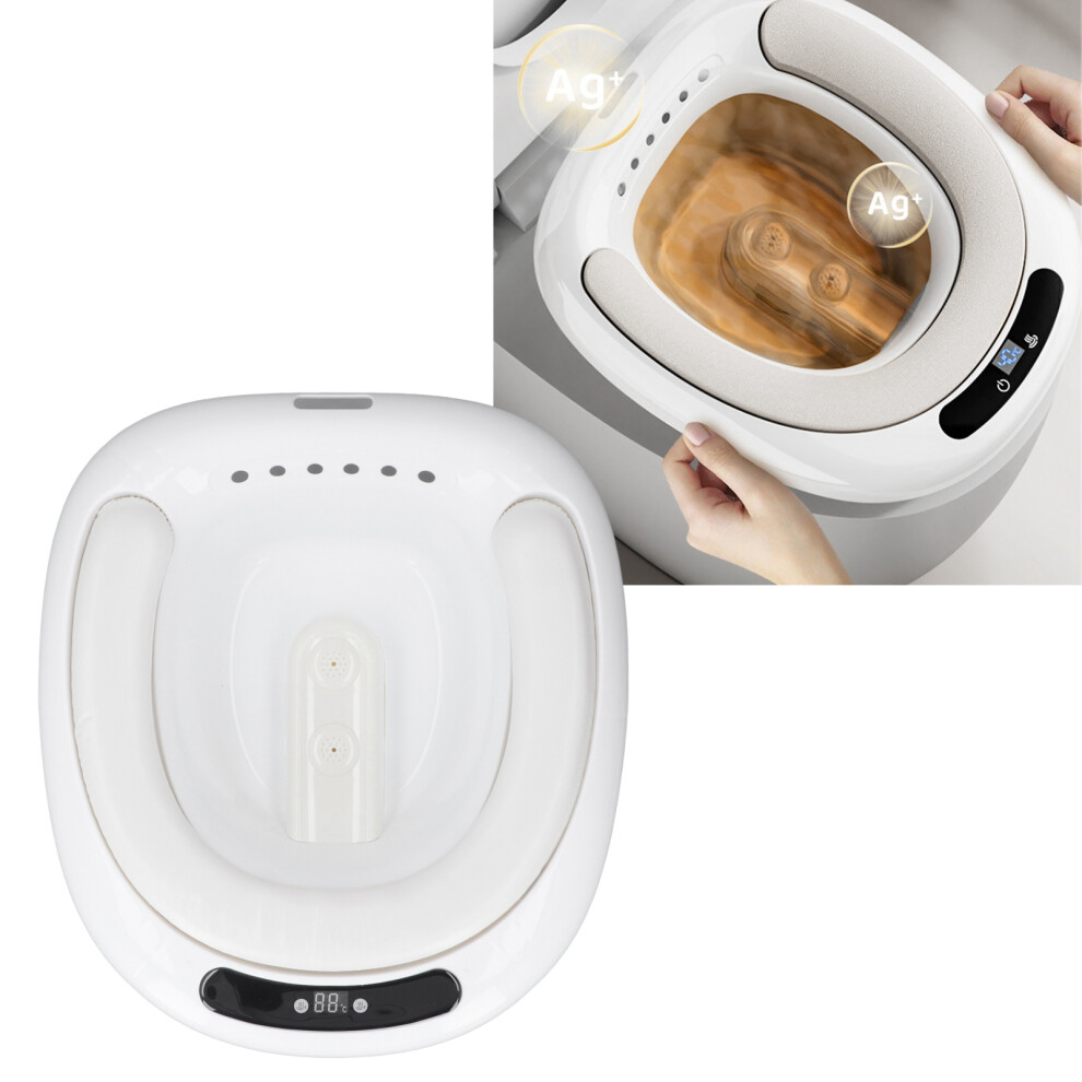 Foldable Electric Sitz Bath 1500ml Portable Postpartum Care Tub White