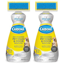 Carbona Oxy-drevet PET-plet & lugtfjerner W Active Foam Technology 22 Fl Oz 2 Pack