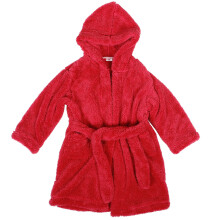 plush hooded bathrobe for kids and toddlers, cozy compact design
