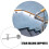 stainless steel handrail bracket for stairway wall mount support 6
