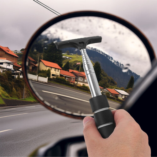 2pcs retractable car window and side mirror squeegee cleaning tool 2