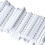 100PCS UK3N Terminal Marker Labels, Nylon, Press Type, 10 Digits 5