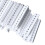 100PCS UK3N Terminal Marker Labels, Nylon, Press Type, 10 Digits 7