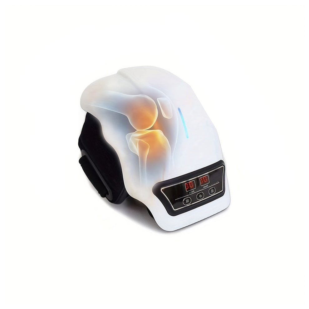 Tm Rechargeable Knee Massager With Adjustable Temperature - White