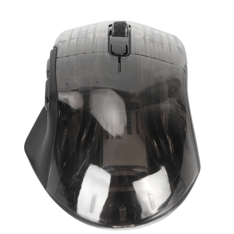 Transparent 3 Mode Gaming Mouse Silent Keys RGB 5 DPI Levels Black-image-OPC-PKGQW27-NEW