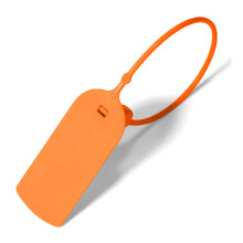 Disposable Self-Locking Tab Plastic Tamper Seals 100 Pcs Hang Tag Clothing Shoes Tag Garment Security Label 200mm Green Oranje