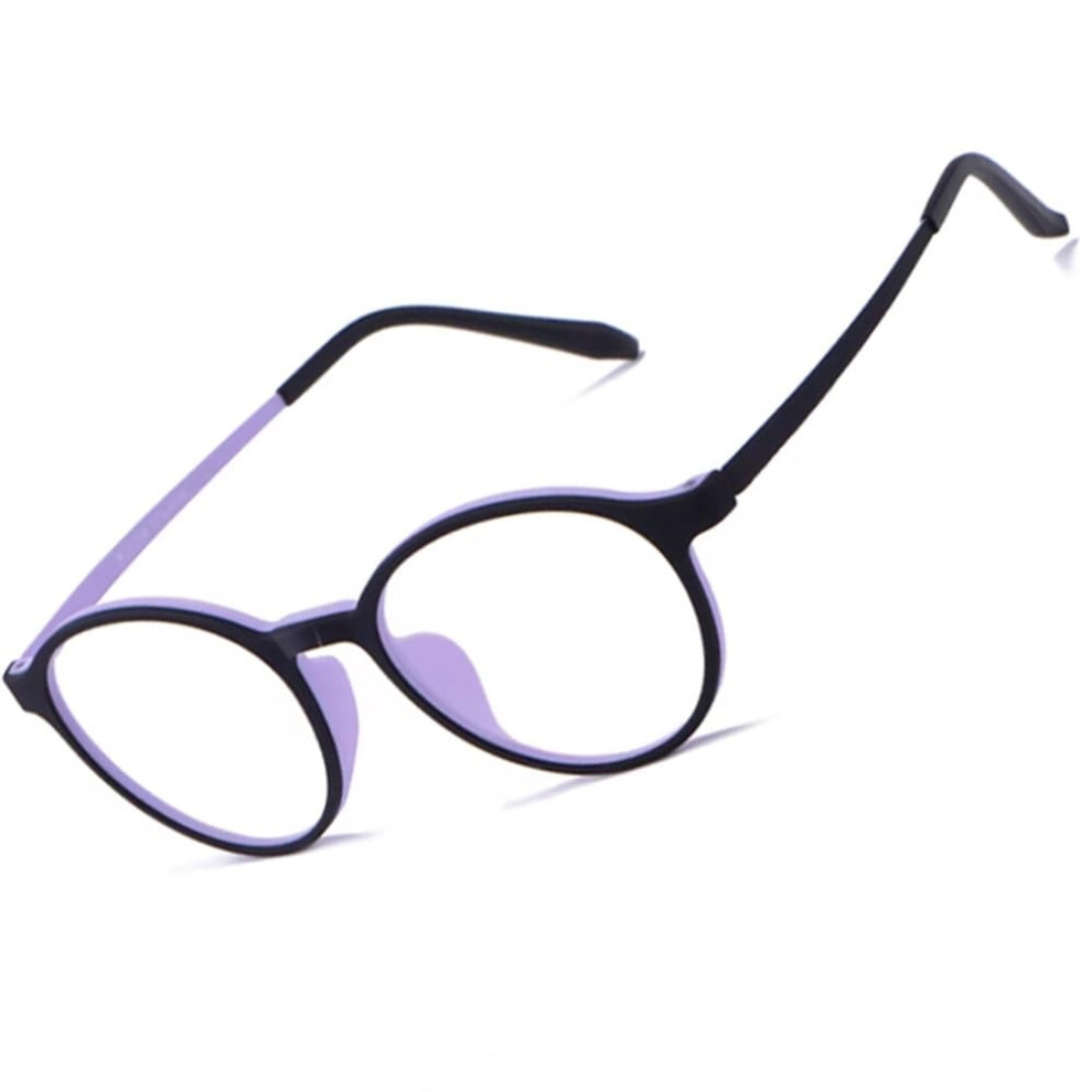 Blue/Light/Purple Round Reading Glasses For Men Women 1.25 1.75 Readers Anti Computer Glasses Anti Eye Strain Size 2.5X