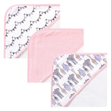 Unisex detsk uter ky s kapucnou Hudson Baby s vysok m obsahom bavlny, ru ov , safari, jedna velkost