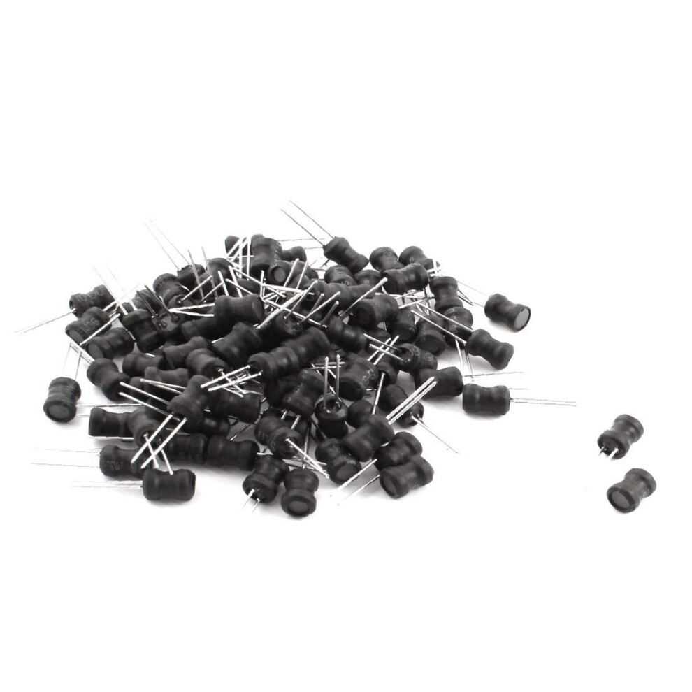 Inductors 2.7Mh 300Ma 10% Tolerance Double Radial Leads Black Ul Polyolefin Coated Magnetic Core 6X8mm Pack Of 100 9084446915556