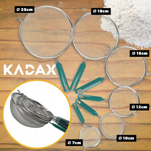 KADAX Sieb Mehlsieb Küche Edelstahl 12 cm 1